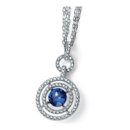 Ženski oliver weber target sapphire lanČiĆ sa plavim swarovski kristalom ( 12234.206 ) Slike