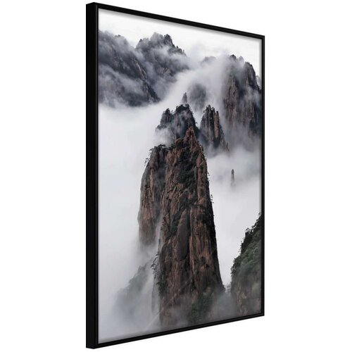  Poster - Clouds Pierced by Mountain Peaks 30x45 Slike