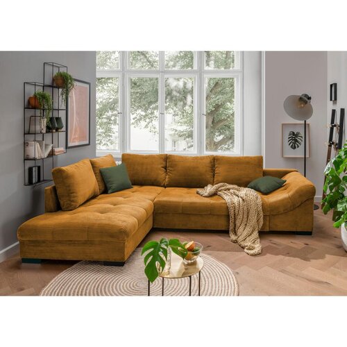 MID.YOU Sedežna Garnitura Alvito, Rjava, Žamet, Leži&amp;scaron;če Slike