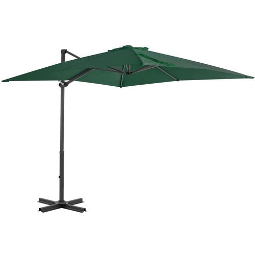  Previsni senčnik z aluminijastim drogom 250x250 cm zelen Cene