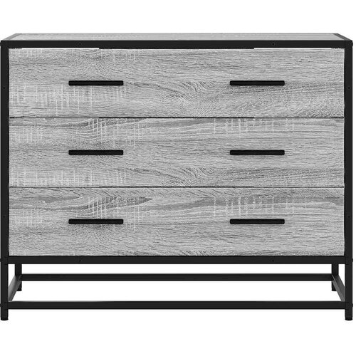 VidaXL Ormarić s ladicama Siva Sonoma 70x41x56 cm Konstruirano drvo Slike