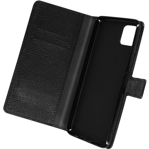AVIZAR denarnica in etui s stojalom za samsung galaxy A22 5G, videz zrnatega usnja - crna, (20629378) Cene