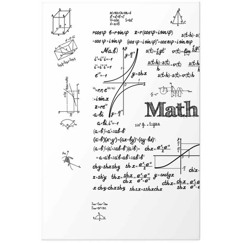  Plakat - Mathematics 60x90 Bez okvira Slike