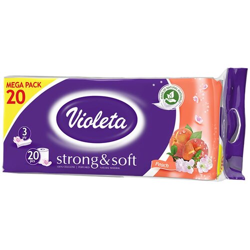 Violeta Toaletni papir 20/1, 3-sloja, Strong & soft breskva Cijene