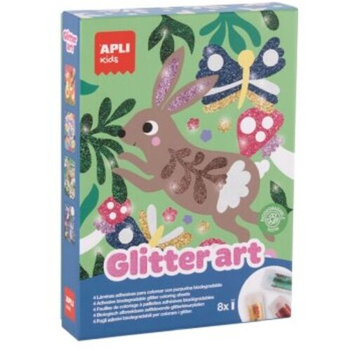 Apli Kreativni Set S Biorazgradivim &amp;Scaron;ljokicama Glitter Art Bio Slike