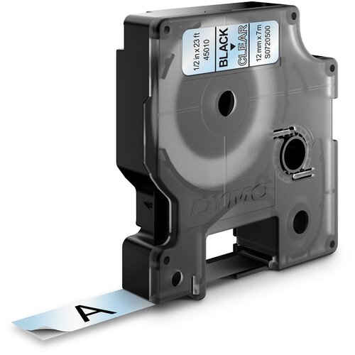 Dymo Traka providna sa crnim tekstom D1 12mmx7m Slike