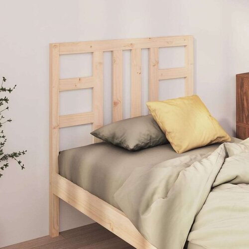  Uzglavlje za krevet 96 x 4 x 100 cm od masivne borovine Slike