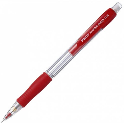 Pilot Tehnični svinčnik Super grip H-185-SL-R 0,5 mm, rdeča Cene
