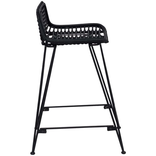  stolica 2 pcs Crna 44 x 45 x 76 cm Ratan i Čelik Slike