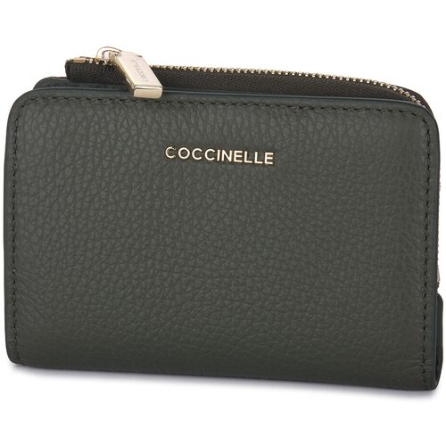 Coccinelle Denarnice G28 SOFT METAL Zelena Cene