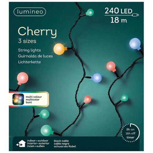  Spolja&amp;scaron;nje Led novogodi&amp;scaron;nje lampice Cherry Multi L1800cm Lumineo 494660 Spolja&amp;scaron;nje Led novogodi&amp;scaron;nje lampice Cherry Multi L1800cm Lumineo 494660 Slike