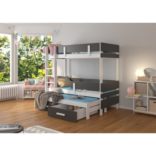 ADRK Troposteljna otro�ka postelja ETAPO 93 cm - BELA-ANTRACIT Cene