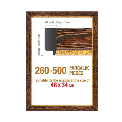 Ram za puzzle 500 4556 braon ( 49648 ) Slike