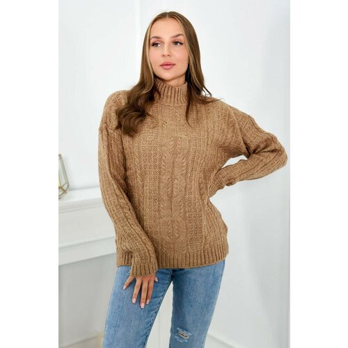Kesi Turtleneck sweater Camel Slike