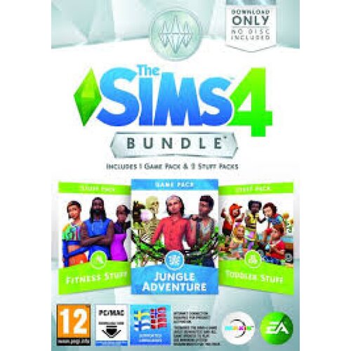 PC the sims 4 bundle pack 11 fitness stuff + jungle adventure + toddler stuff (code in a box) ( 029846 ) Cene