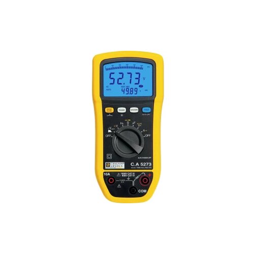 Chauvin Arnoux C.A 5273 ručni multimetar digitalni otporan na prskanje (IP54) CAT III 1000 V, CAT IV 600 V Zaslon (broje Slike