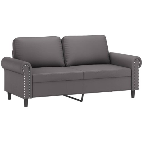 Maison Chic Dvosed kavč - Sofa - Kanape siv 140 cm umetno usnje, (21727129) Slike