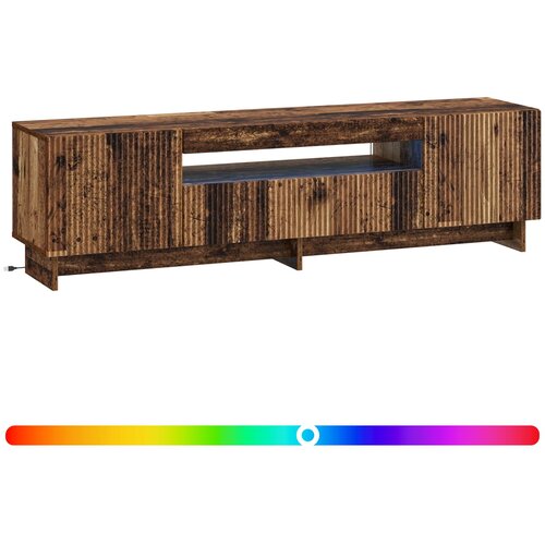  LED TV kabinet Staro drvo Konstruirano drvo Slike