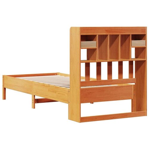  Krevet s regalom za knjige bez madraca 100 x 200 cm od borovine Slike