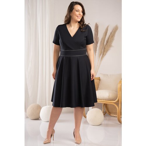 Karko Woman's Dress SC220 Navy Blue Cene