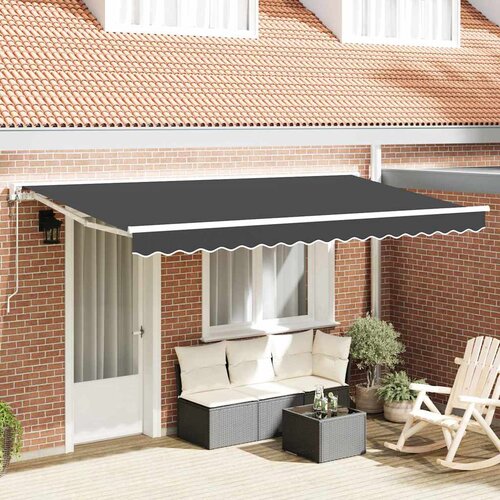 vidaXL retraktilna tenda antracit 400x200 cm Cene