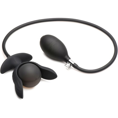 Master Series Dark Pearl Inflatable Vibrating Butt Plug Black Slike