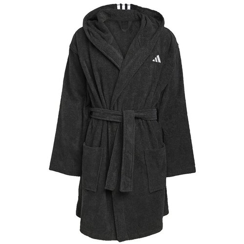 Adidas Kopalni pla&scaron;či Peignoir hooded bathrobe noir en coton Črna Cene