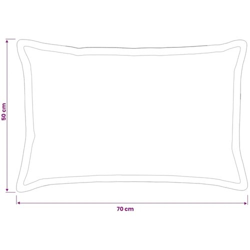  Presvlaka za jastuk 6 kom. HOUTEN Vinska crvena 50 x 70 cm - boja crnog vina 50 x 70 cm 6 Slike