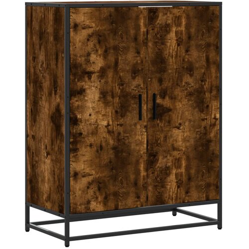 Maison Chic Omarica za obutev - Kopa za čevlje dimljen hrast 75x38x97,5cm inž. les in kovina, (21777493) Slike