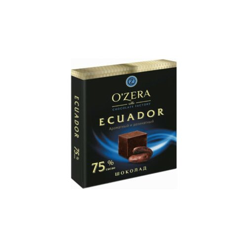 Ozera ecuador 75% kakao crna čokolada 90g Slike