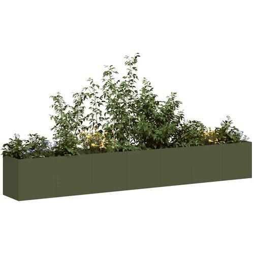 vidaXL Sadilnik olivno zelena 280x40x40 cm Hladno valjano jeklo Cene