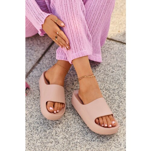 Kesi Women's Pink Airaplea Foam Platform Slippers Cijene
