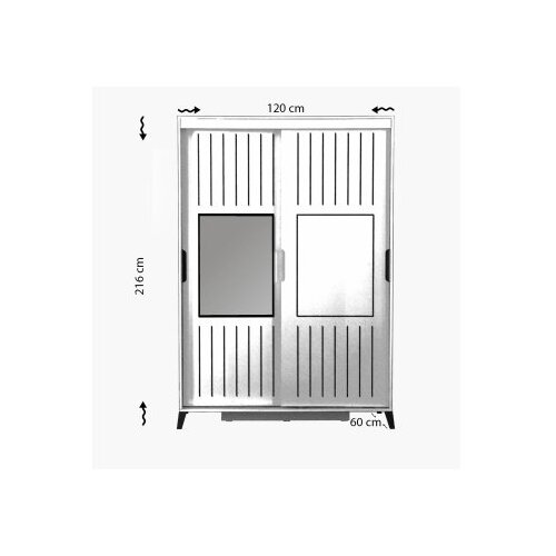 Hanah home Pasific Home Fuga 120 - Oak Oak Wardrobe Slike