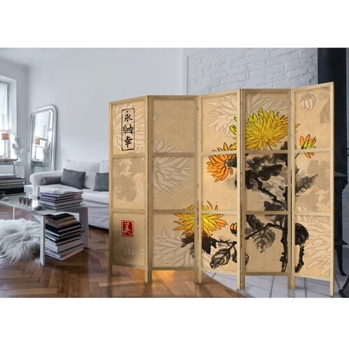  Japanski paravan - Style: Chrysanthemums II 225x172 Slike