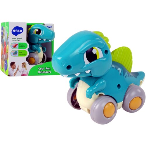 Plava figura dinosaura na kotačima Slike