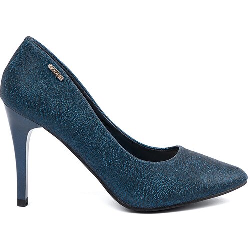 GOODIN Navy blue stiletto heels with gloss Slike