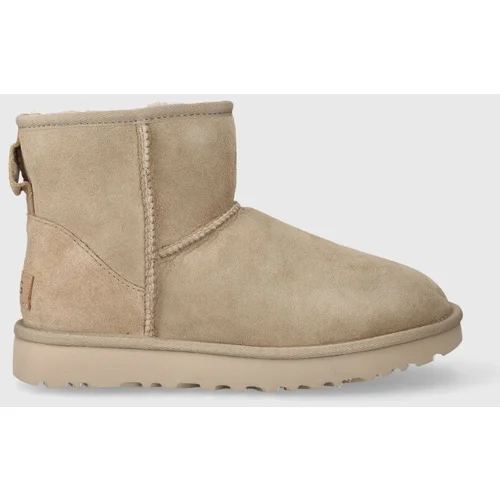 Ugg Snežke iz semiša Classic Mini II bež barva, 1016222