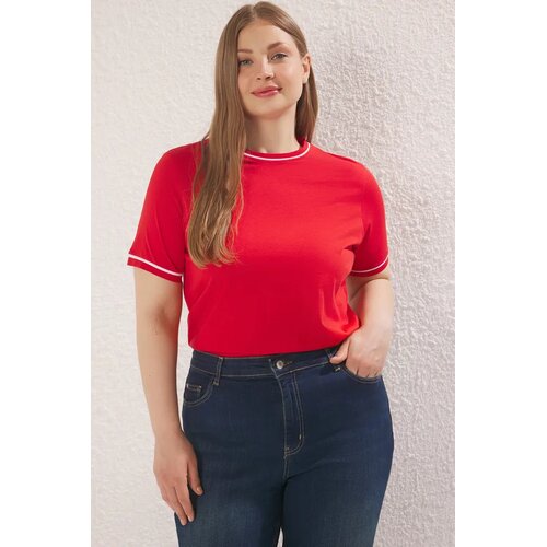 Trendyol Ženska majica Tbbss25Bf00050, Crvena Cene