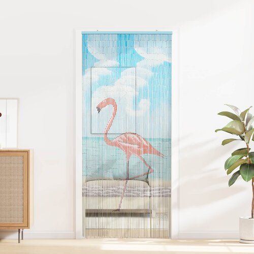  Zavjesa za vrata protiv insekata vi&amp;scaron;ebojna 200 x 90 cm Bambus Slike