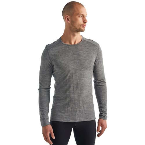 Icebreaker mu&amp;scaron;ka majica dugih rukava m 200 oasis ls long sleeve crewe thermal top siva Slike