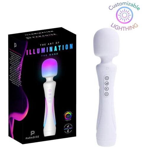 Paradise Pleasure Products RGB masažni vibrator Paradise Illumination - The Wand Slike