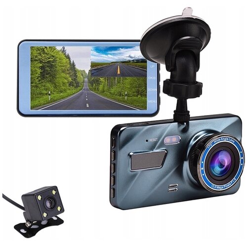 Dexxer armaturna 12Mpx full HD avto kamera snemalna LCD 4 prises + zadnja IR kamera K6000 Cene