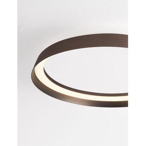 Nova Luce Rjava aluminijasta LED zatemnitvena stropna svetilka Ormi &amp;ndash; Slike