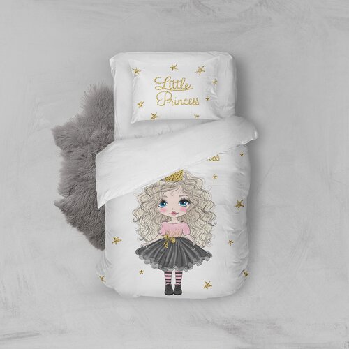 MEY HOME posteljina little princess 3D 160x220cm bela Cene