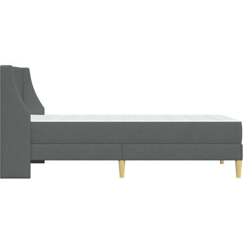  Okvir kreveta s madracem Tamno siva 100 x 200 cm Poliester Slike