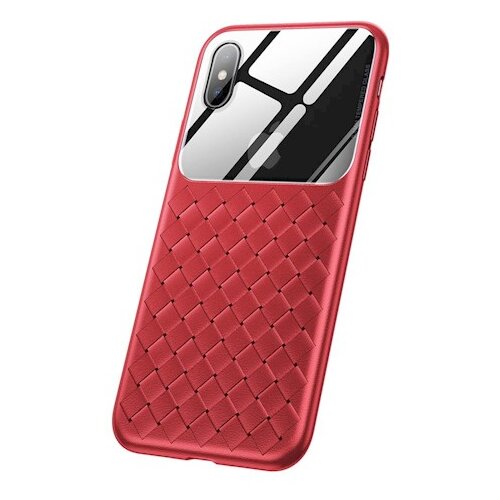 Baseus Glass & Weaving etui za iPhone X/ iPhone XS - rdeč Cene