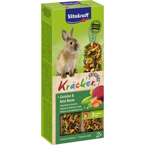 Vitakraft kreker poslastica za zečeve povrće i cvekla 112g 2/1 Cene