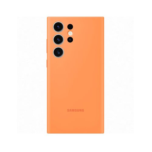 Samsung original silikonski ovitek EF-PS918TOE za Galaxy S23 Ultra 5G - oranžen Slike