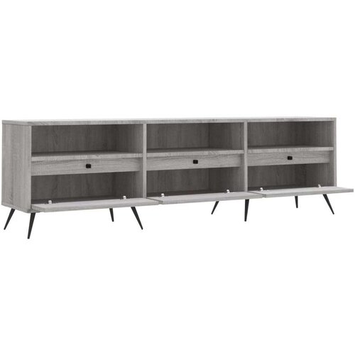 VidaXL TV omarica siva sonoma 150x30x44,5 cm inženirski les Slike