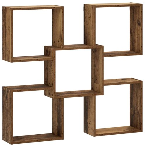  Zidna polica Staro drvo 99 5 x 17 x 91 cm Konstruirano drvo - Staro drvo Slike